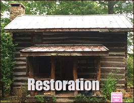 Historic Log Cabin Restoration  Bibb County, Georgia